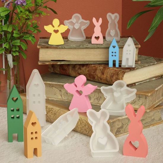 2 Pièces Moule En Silicone Lapin, Moule Lapin De Paques, Moule à Œufs De Lapin Pâques En Silicone, Moule à Oeufs De Lapin Pâques, Conçu Pour Les Outils De Boulangerie, Pâtisserie Et