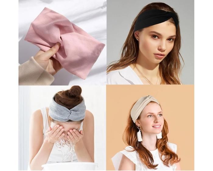 Lot De 2 Bandeaux à Cheveux Tendance - Motifs Floraux - Pour Quotidien, Sport Et Soirées - 9