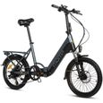 MOMA BIKES - Vélo électrique VAE de ville pliant - SHIMANO 7 vitesses - Batterie Ion Lithium intégrée et amovible de 48V - 13Ah-0