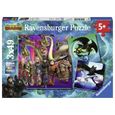 Puzzles DRAGONS 3 - Ravensburger - Lot de 3 puzzles enfant de 49 pièces - Apprivoiser les dragons - Dès 5 ans-0
