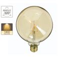 Ampoule LED globe / vintage, culot E27, 3,8W cons. (30W eq.), lumière blanc chaud-0