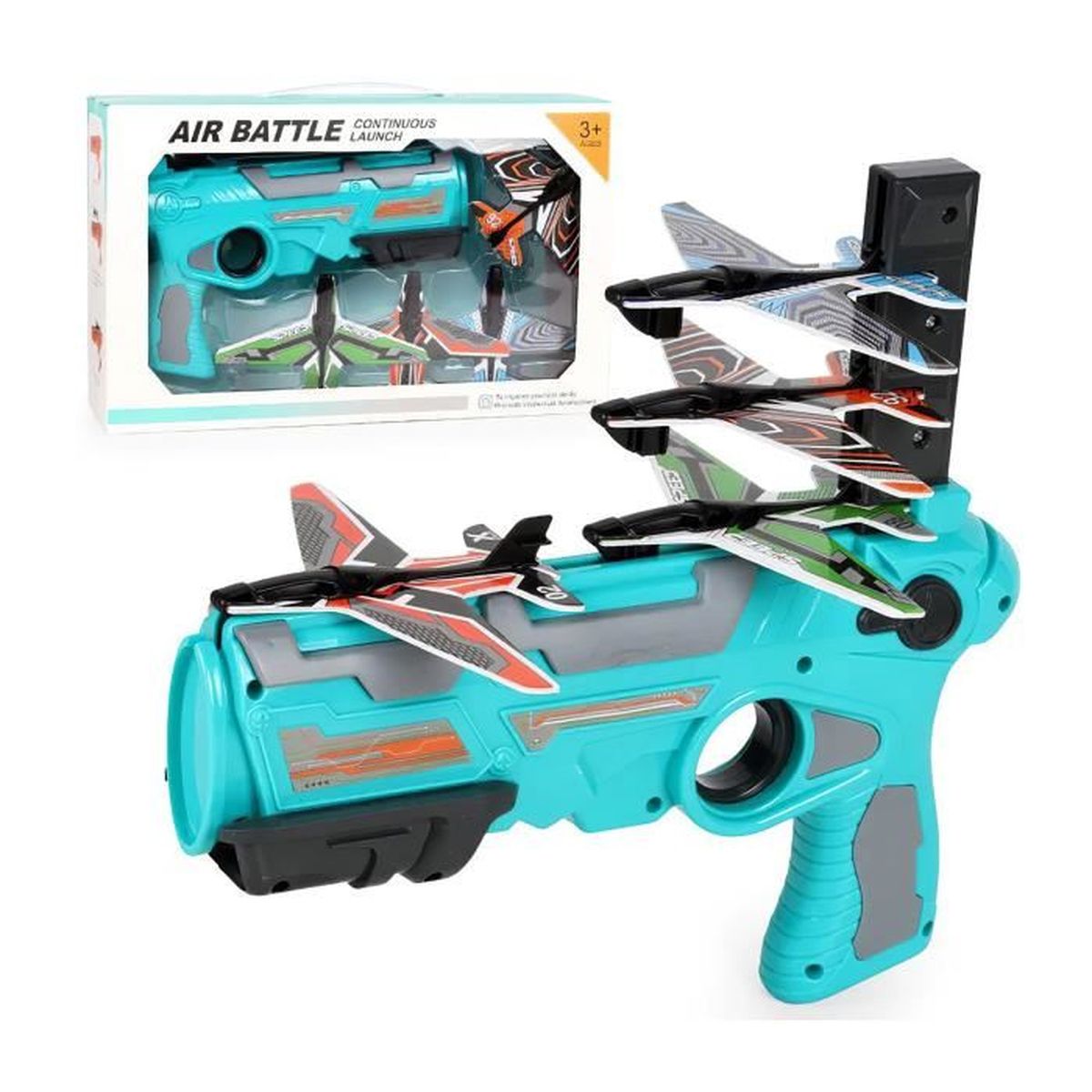 XeonZone 2PCS Avion Catapulte Avion en Mousse avec 8 Pi/èces Lanceur de Planeur pour Enfants de 3 Ans et Plus Avion Mousse Manuel Planeurs Enfant Jouet Avion de Jouet davion de Catapulte /à Bulles