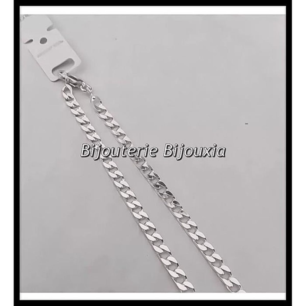 Argent Massif 925//000 Chaîne Maille Forçat- 18 cm Bijoux Bracelet fin