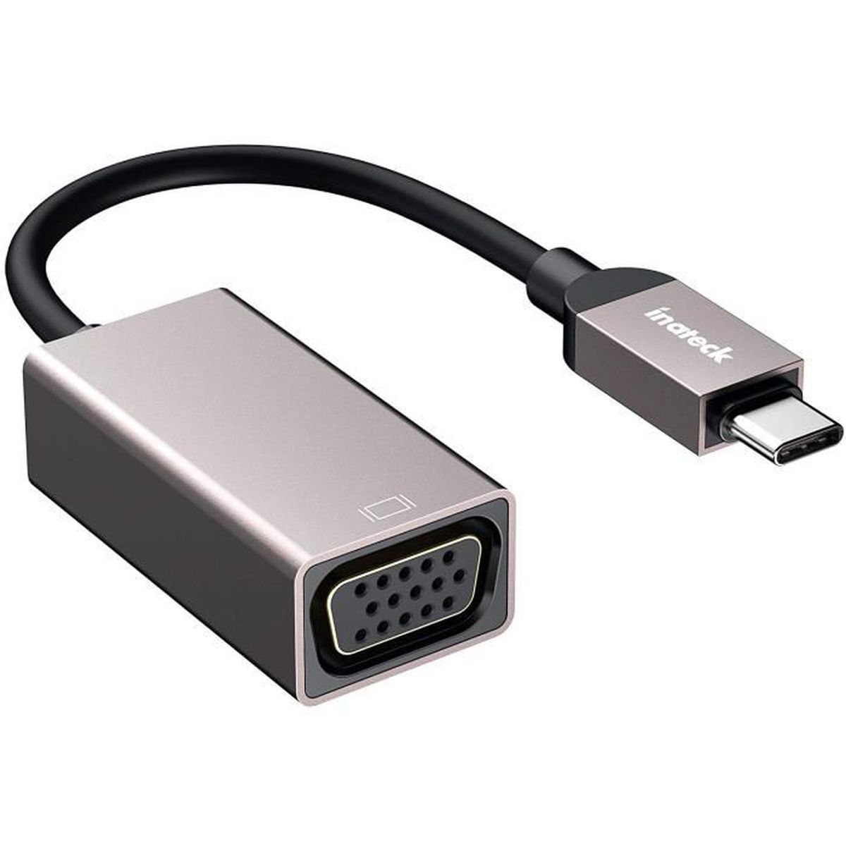 Inateck Adaptateur USB C vers VGA en Aluminium, USB 3.1 Type C (mâle) vers VGA (Femelle