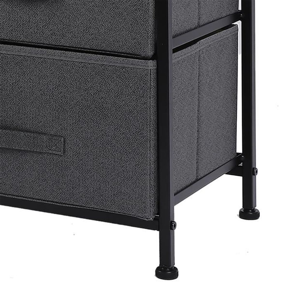 Etagère de rangement Armoire tissu étagère commode Vvikizy Noir