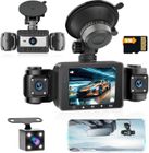 Hikity 3.0 DVR 1080P WiFi Dashcam Four Dashcam Voiture APP Control avec Carte TF 64G Grand Angle de 360°G-Capteur 24H Mode Parking Enregistrement en Boucle Caméra de Voiture avec Vision Nocturne Hikity 3.0 DVR 1080P WiFi Dashcam Four Dashcam Voiture APP Control avec Carte TF 64G Grand Angle de 360°G-Capteur 24H Mode Parking Enregistrement en Boucle Caméra de Voiture avec Vision Nocturne