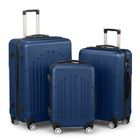 ALIGHTUP - Set de Valises, Lot de 3 valises, Ensemble de bagages, ABS+PC, 55-65-75cm - Bleu foncé