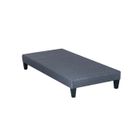 OLYMPE LITERIE Sommier en bois Tapissier Kit 90x200 cm Coloris Gris ciment Livré en kit