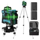 KKmoon multifonctionnel autonivelant 3D 12 lignes outil de niveau Laser lignes horizontales verticales avec 1.5M 3 hauteurs supp-V