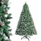 Sapin de Noël - YRHOME - 210cm - PVC artificiel - Pré-décoré avec pommes de pin - Style Scandinave-Nature