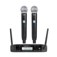 Branchez l'UE - Microphone sans fil professionnel UHF double système SM58 GLXD4, G-MARK, Microphone portatif,