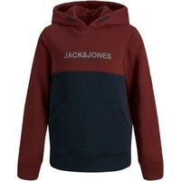 Sweatshirt à capuche enfant Jack & Jones Urban - rouge/bleu navy/blanc - 10 ans
