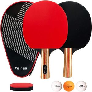 BOIS CADRE DE RAQUETTE Premium Set de 2 raquettes de tennis de table prof