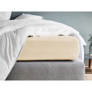 FYLO Lot de 2 draps-housses 100 /% jersey de coton 140 x 70 cm Gris Nuage