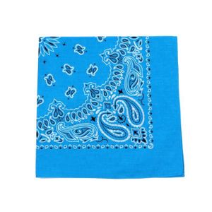 ECHARPE - FOULARD Bleu  Bandana en coton imprimé Paisley pour homme,