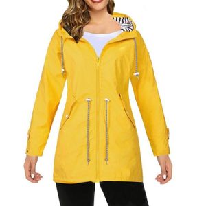 MANTEAU couleur Jaune taille S Veste de pluie de Camping p