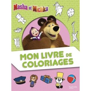 Coloriage Masha Et Michka Cdiscount