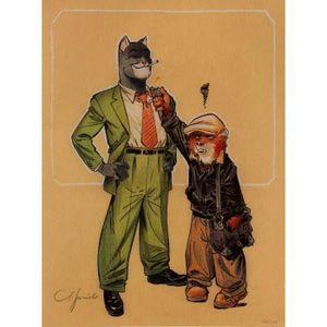 Poster affiche offset Blacksad Juanjo Guarnido Quelque part entre les ombres 1