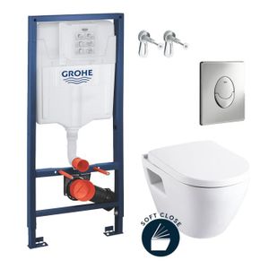 HABILLAGE WC SUSPENDU Grohe Solido Perfect Pack Bati WC Solido Compact (