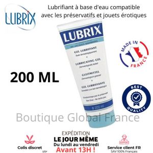 LUBRIFIANT Lubrix Lubrifiant 200 ml Vaginal Anal Fist Sodomie