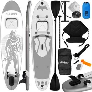 STAND UP PADDLE Planche de Stand Up Paddle Physionics® - 320x80x15 cm - Gonflable - Argent