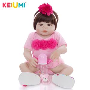 POUPÉE RUMOCOVO® 23 pouces bébé Reborn Full Silicone 57 cm mode nouveau-né bébé poupée réaliste Simulation poupée jouet