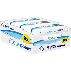 LINGETTES BÉBÉ DODOT Aqua Pure Lingettes pour Bébés avec 99% Eau,