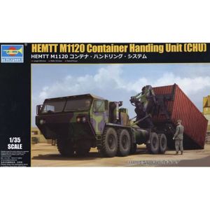VOITURE À CONSTRUIRE Maquette Camion Hemtt M1120 Container Handing Unit (chu) - TRUMPETER