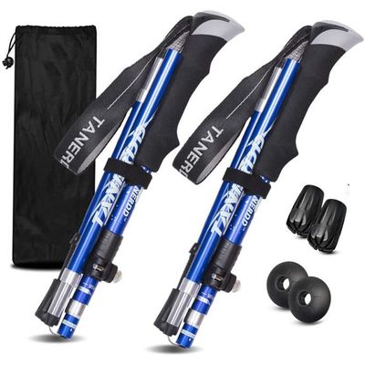 CYJJYZ 2Pcs Baton de Marche Pliable, Bâtons de Randonnée, Réglables 108 CYJJYZ 2Pcs Baton de Marche Pliable, Bâtons de Randonnée, Réglables 108