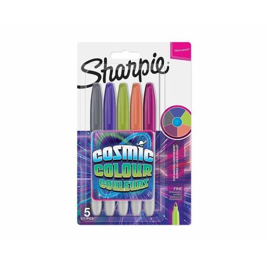 Sharpie Mini Marqueur Permanent Pointe Fine - Format Poche Avec Porte-clés, Couleur Rose/magenta