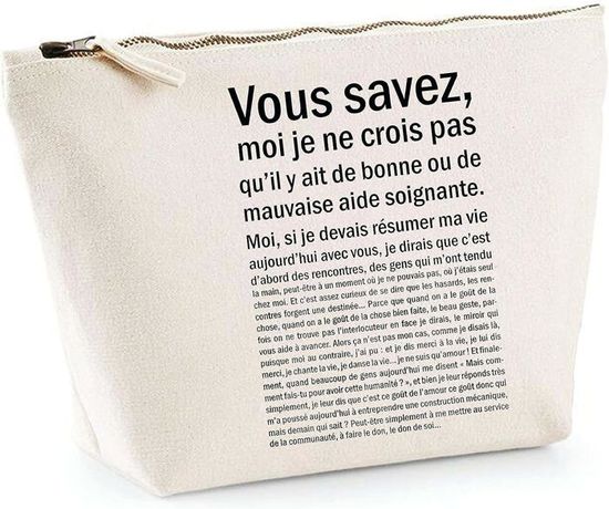 Trousse En Coton Personnalisable - Pochette Toilette Ou Maquillage, Cadeau élégant Femme Ou Collègue - 6