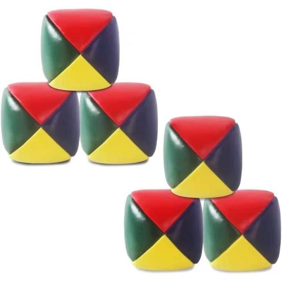 Lot De 6 Balles De Jonglage Adultes - 3 Pouces De Diamètre - 10 Oz Chacune