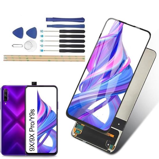 Swark Écran LCD Compatible Avec Honor 9X & Huawei P Smart Pro 2019 (noir Avec Cadre, écran Tactile, Numériseur, Verre De Montage + Outils