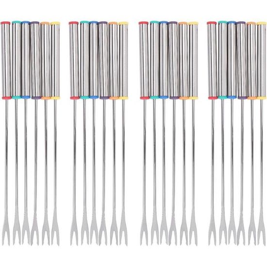 Lot De 8 Fourchettes à Salade En Acier Inoxydable 304 Avec Manche En Bois – 20 Cm, Design Ergonomique, Parfait Pour Pâtes, Steak, Poisson - 12