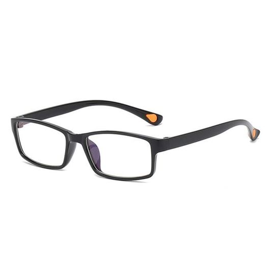 Noir Dioptrie -1,50 Lunettes de Myopie Carrées Noires