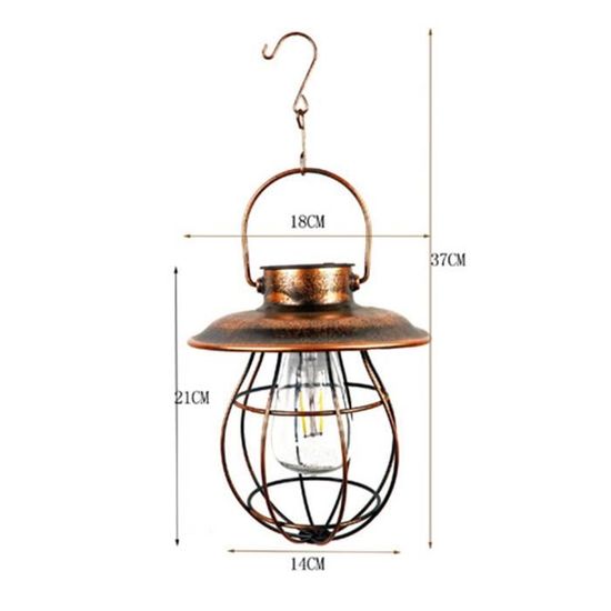 Lot De 2 Lampions Solaires Extérieur 20 Cm Blanc Chaud – Nylon Résistant Intempéries, Jardin Terrasse Mariage