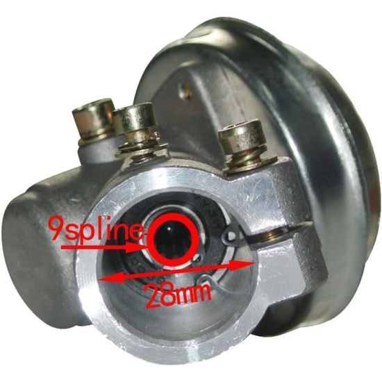 Ulable Tête De Transmission Absorbant Les Chocs 28mm Pour Tondeuses Et Débroussailleuses - 9 Dents
