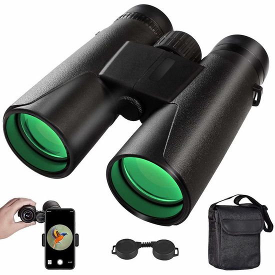 Jumelles 8x40 AOMEKIE - Prisme BAK4, FMC, étanches, Grand Champ - Observation Oiseaux, Concerts, Randonnée - 7