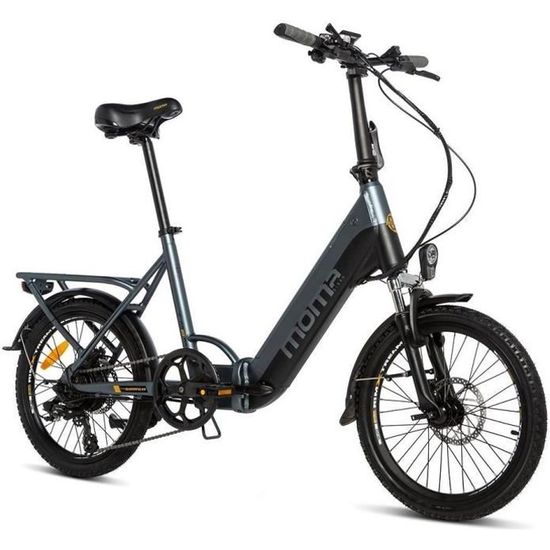 MOMA BIKES - Vélo électrique VAE de ville pliant - SHIMANO 7 vitesses - Batterie Ion Lithium intégrée et amovible de 48V - 13Ah