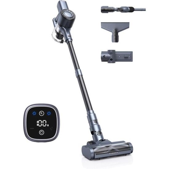 Aspirateur Balai Sans Fil SINCHEREU 30KPa/300W - Autonomie 45 Min, Batterie Détachable - Filtration 5 étapes, Bac 1,2L - Avec Station Murale - 2