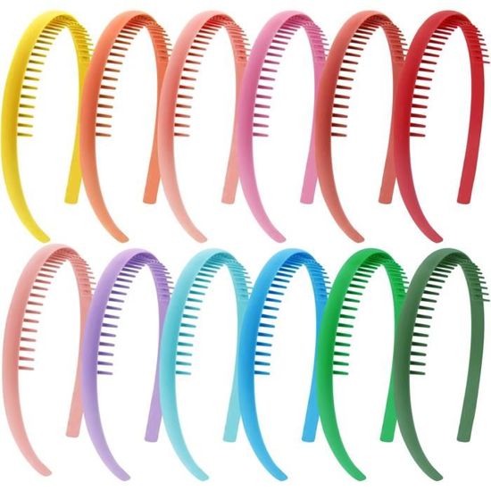 Serre-tête Peigne à Cheveux Zigzag Bande Crantée Bandeau Denté pour Femme Homme - Au quotidien Serre-tête Peigne à Cheveux Zigzag Bande Crantée Bandeau Denté pour Femme Homme - Au quotidien