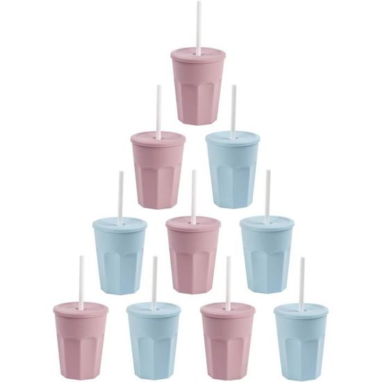 Lot De 60 Gobelets En Plastique Rose 473 Ml - Gobelets De Fête Réutilisables Pour Mariage, Anniversaire, Noël - 6