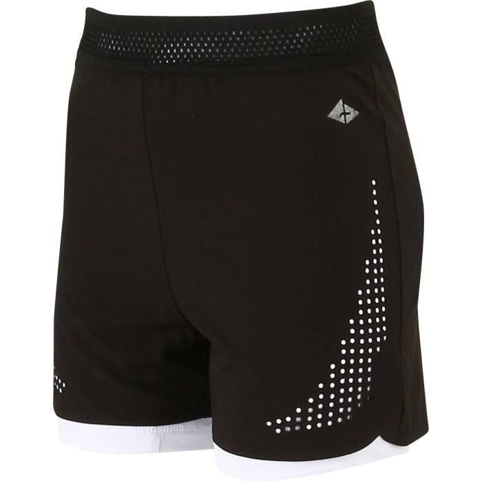 ATHLI-TECH Short de tennis Emira - Enfant mixte - Noir