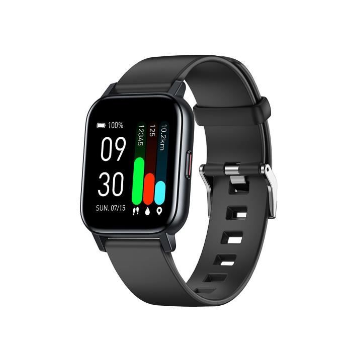 Montre Connectée Montre Sport Étanche IP68 avec Moniteur de Fréquence Cardiaque et Oxygène Sanguin, pour Android IOS