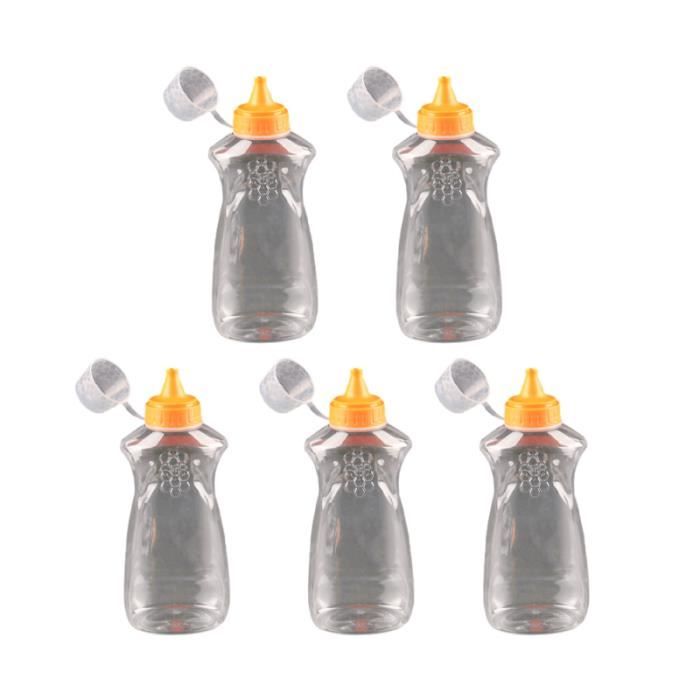 Pot de miel de bouteille pratique en plastique léger 5PCS pour la maison TOOTHPASTE - TEETH GEL