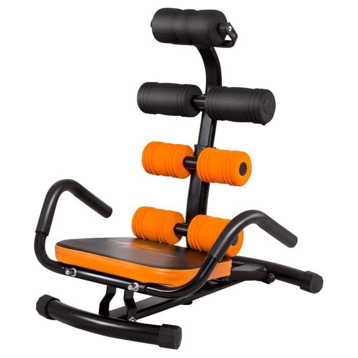DREAMADE Appareil Abdominau avec Dossier Ergonomique Rélable, Banc de Musculation avec Capacité de Charge 100 KG, Idéal pour Maison