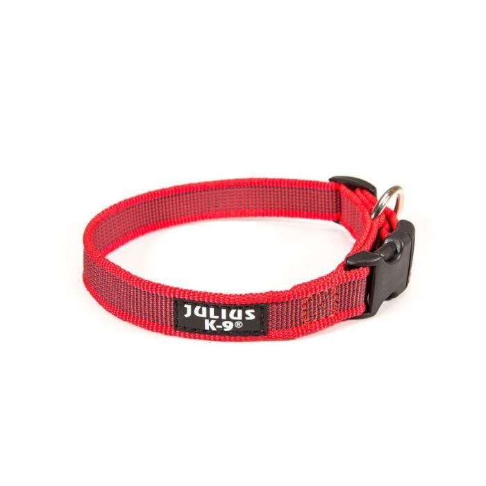 Julius K9 - Collier Color Gray - Rouge - L