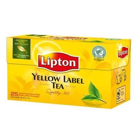 Lipton, Thé Yellow Label, 12 x 25 sachets