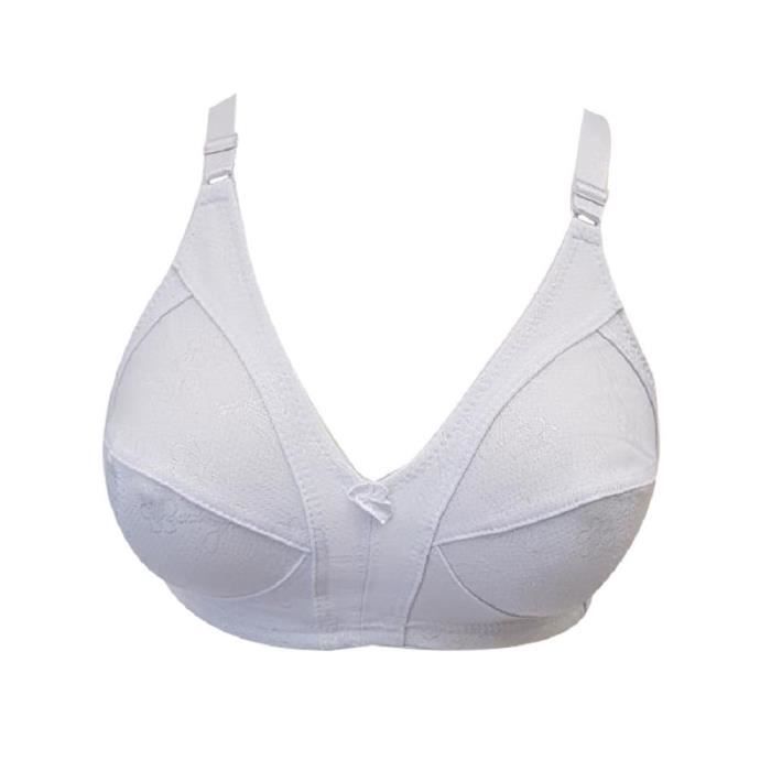 Soutien gorge 120F blanc sans armatures lingerie femme