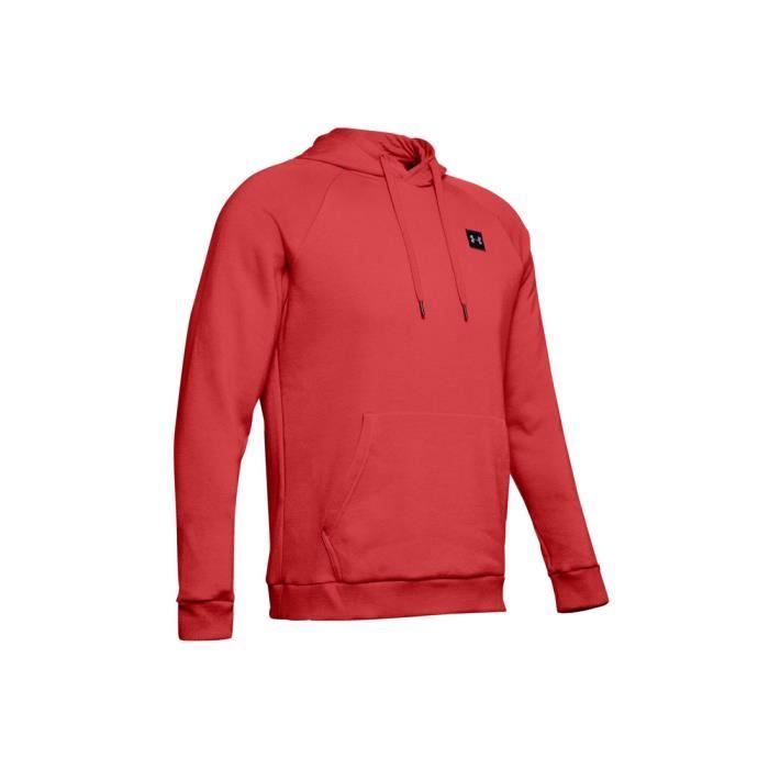 Under Armour Rival Fleece Po Hoodie 1320736-646 sweat-shirt pour homme Rouge